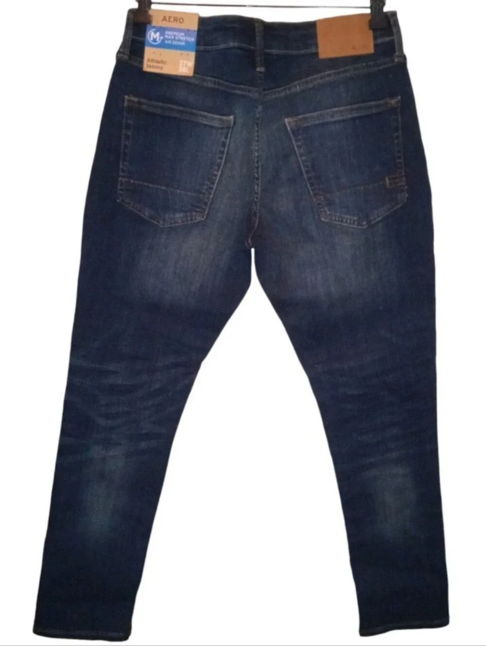 New Aeropostale Premium Max Stretch Athletic Skinny Denim Blue Jeans W27 L28
